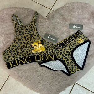 Disney's Lion King Sports Bra & Underwear Set - XS (NWT)